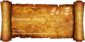 Csernus Enid névjegykártya